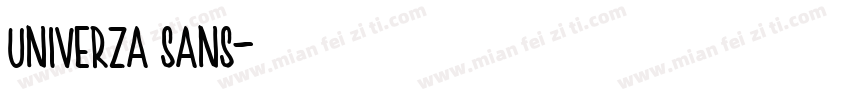 univerza sans字体转换